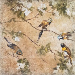 OISEAUX DANS SERINGA (120x120cm) OISEAUX DANS SERINGA (120x120cm)